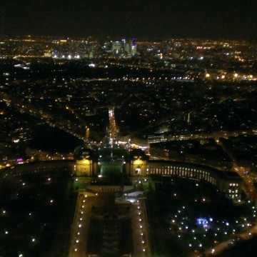 Innumerable number of stairs and an elevator (Eiffel Tower)